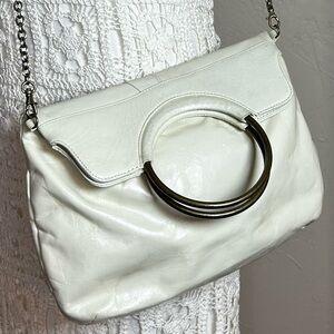 HOBO Cobvertible Bag Modern Gold Circle Handle and Chain Strap